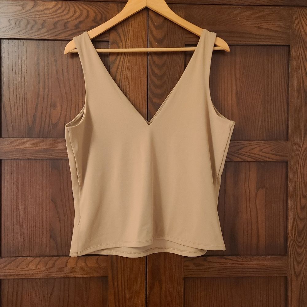 Express Body Contour High Compression Double V-Neck Smoothing Tank XL - Picture 5 of 6